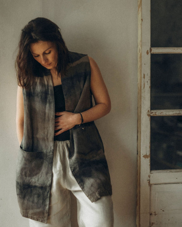 Maria Plant-Dyed Vest