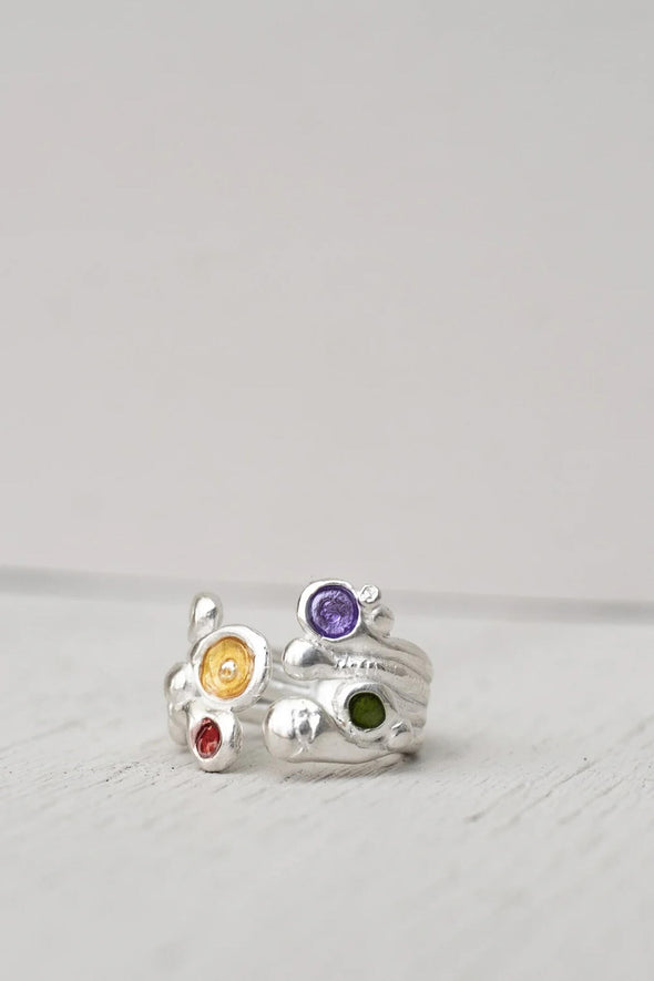 Alghe Silver Plated Ring