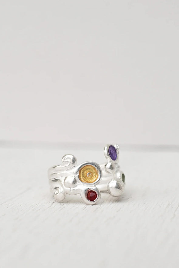 Alghe Silver Plated Ring