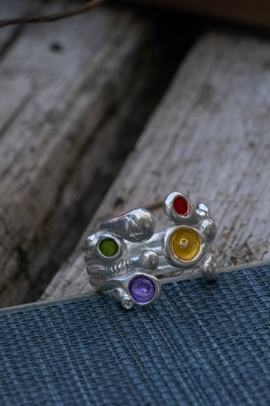 Alghe Silver Plated Ring