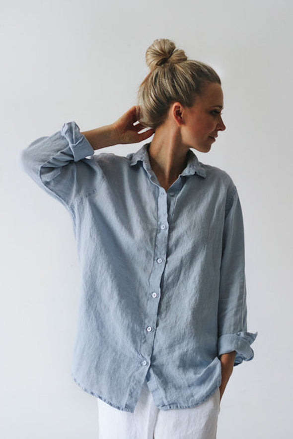 Linen Shirt - Light Blue