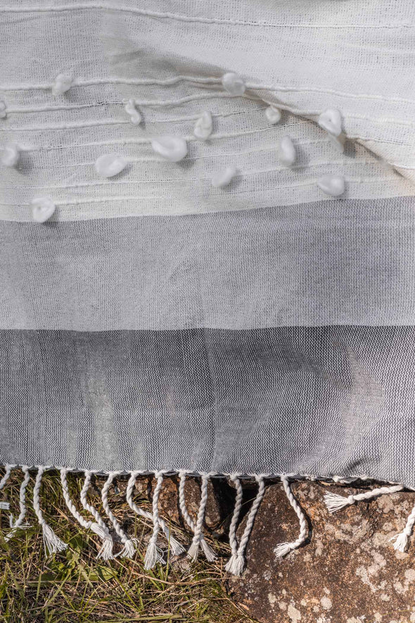 Troia Throw - Ash Gradient