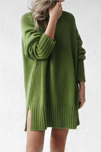 Crewneck Sweater - Pea Green