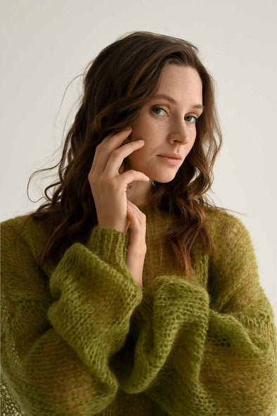 Kateryna Mohair Sweater - Olive