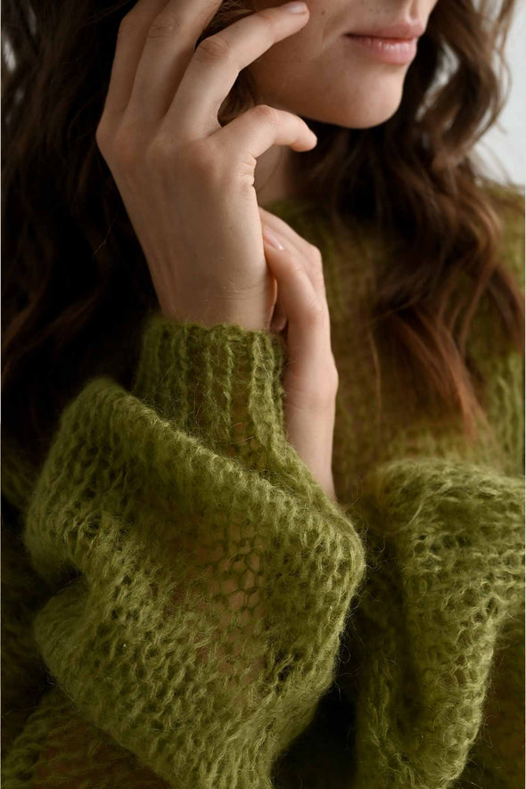 Kateryna Mohair Sweater - Olive