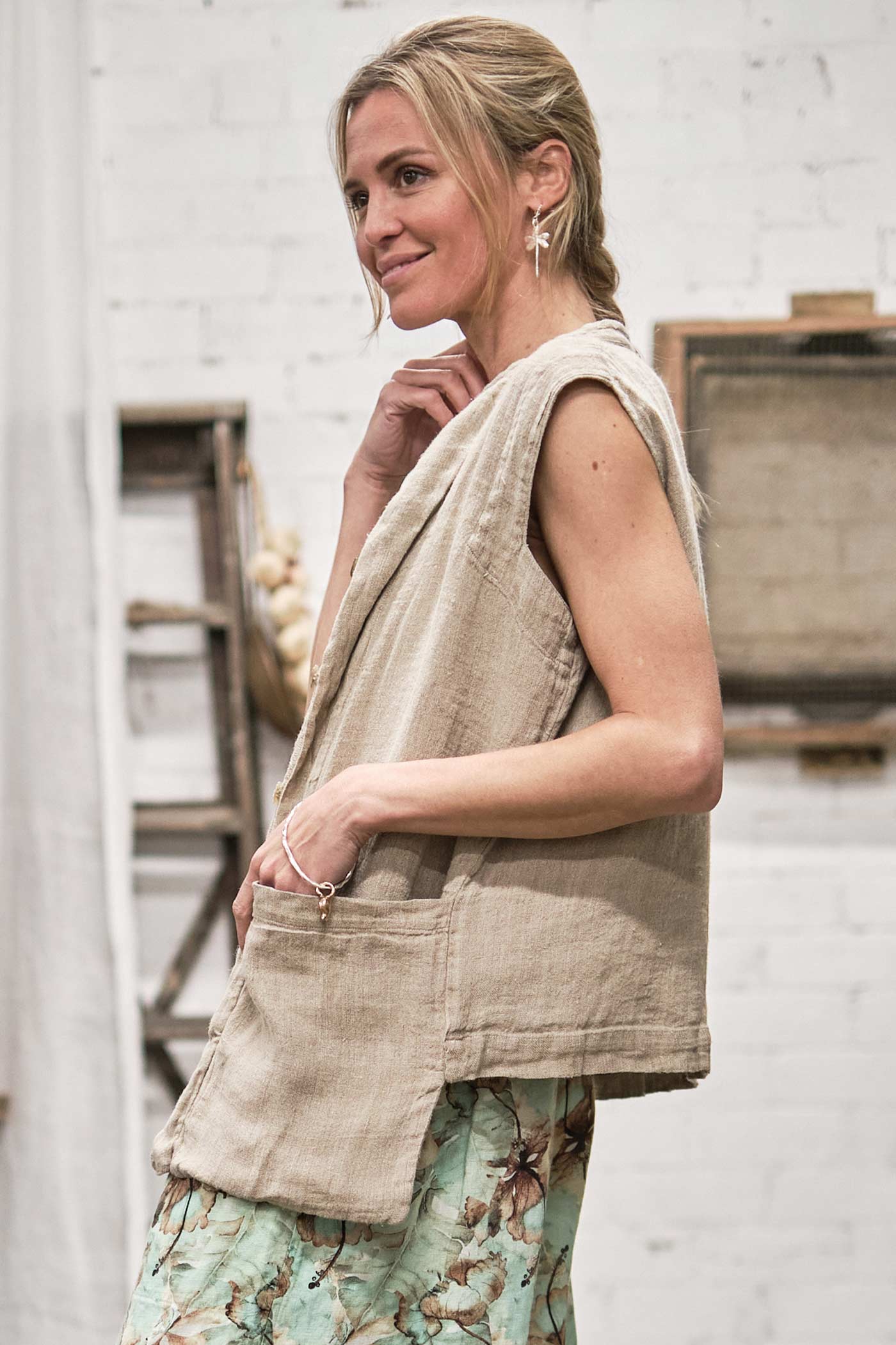 Gilet LOUDelephant In Tela Di Cotone Spiaggia M - Foto 9