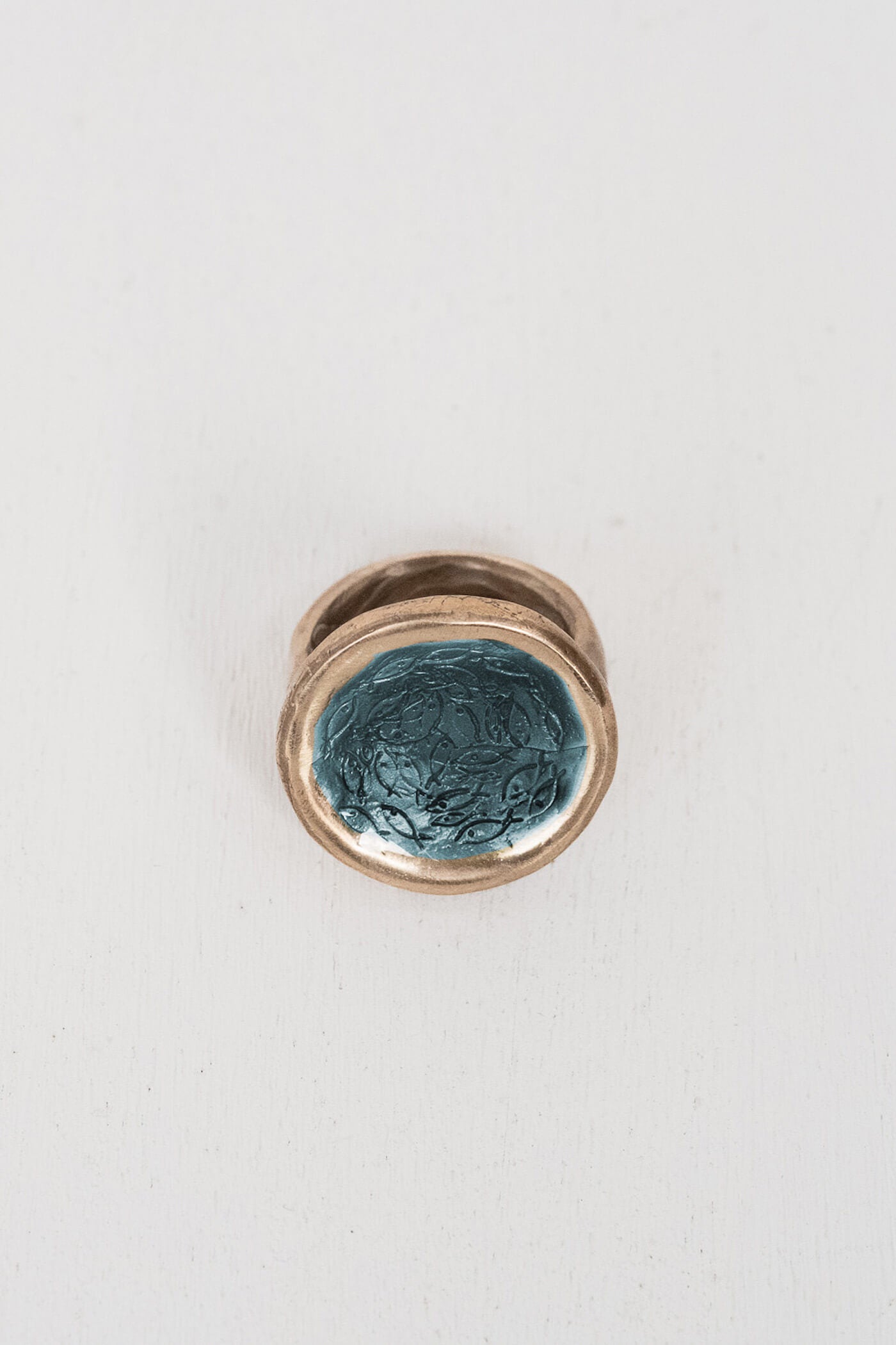 Luna Ring in Aqua Luna Ring in Aqua