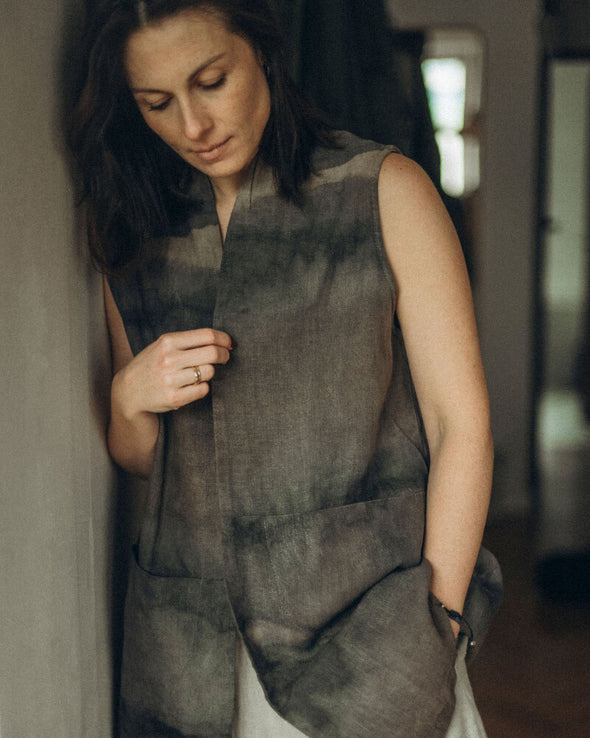 Maria Plant-Dyed Vest