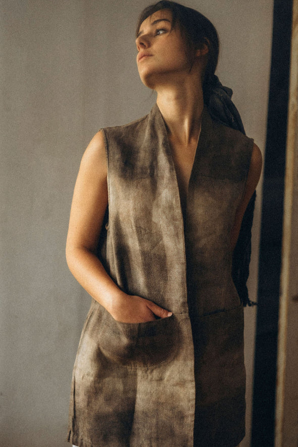 Maria Plant-Dyed Vest