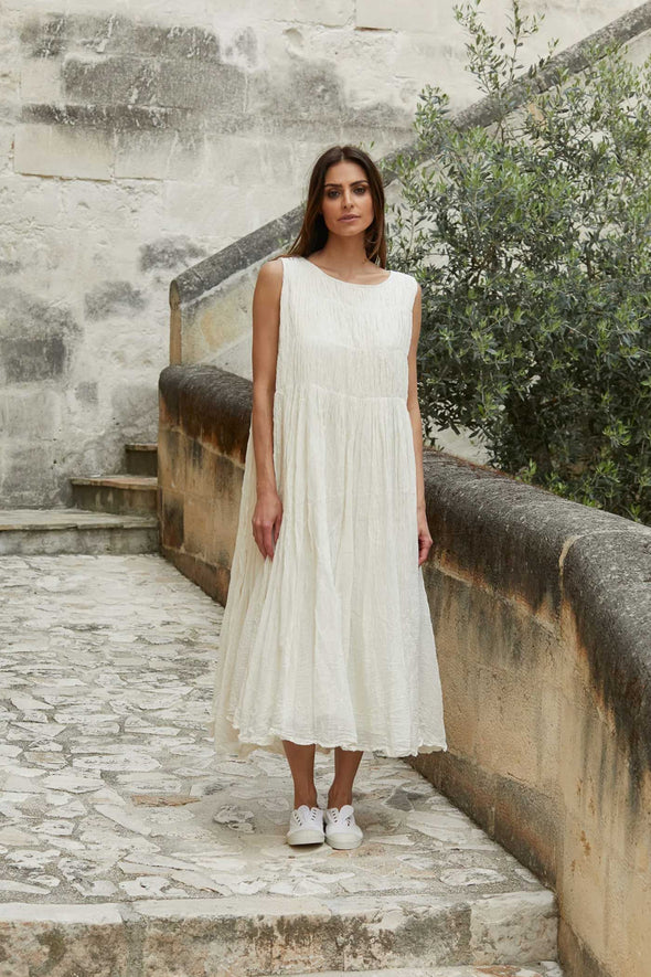 Athena Dress Long - Gauze Cotton