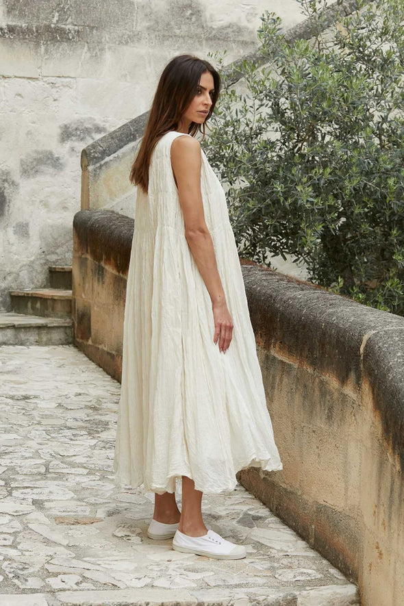 Athena Dress Long - Gauze Cotton