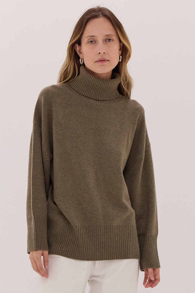 The Roll Neck Jumper - Merino & Cashmere