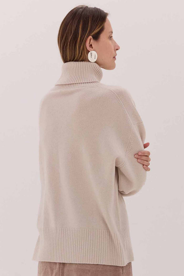 The Roll Neck Jumper - Merino & Cashmere