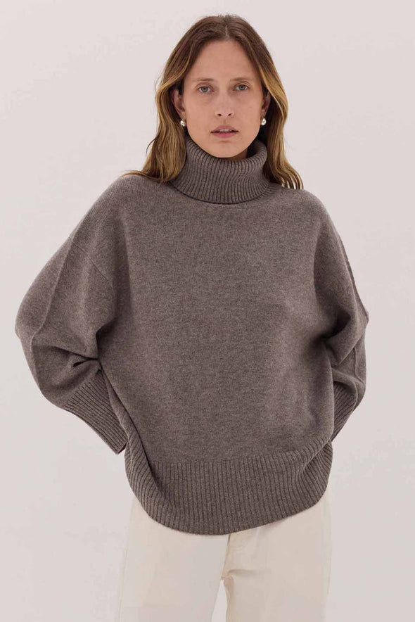 The Roll Neck Jumper - Merino & Cashmere