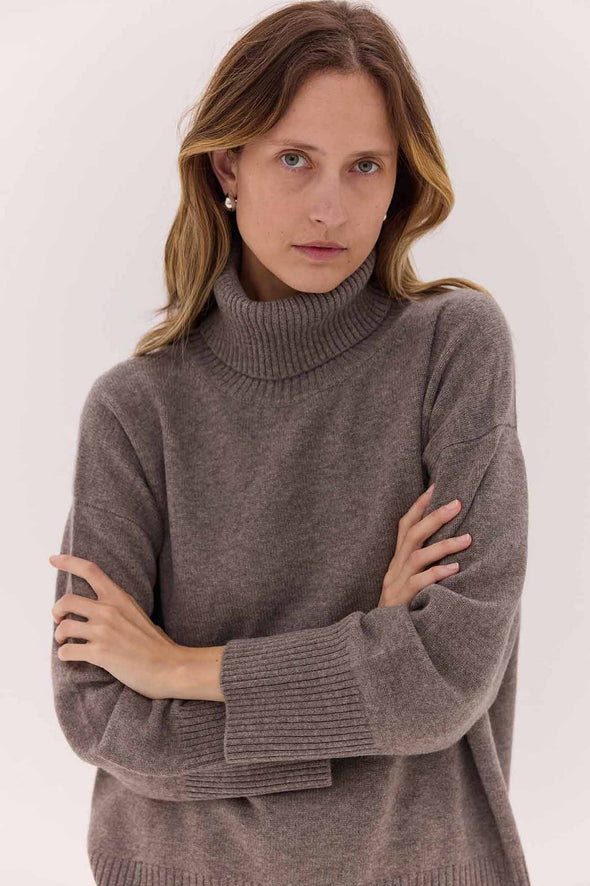 The Roll Neck Jumper - Merino & Cashmere