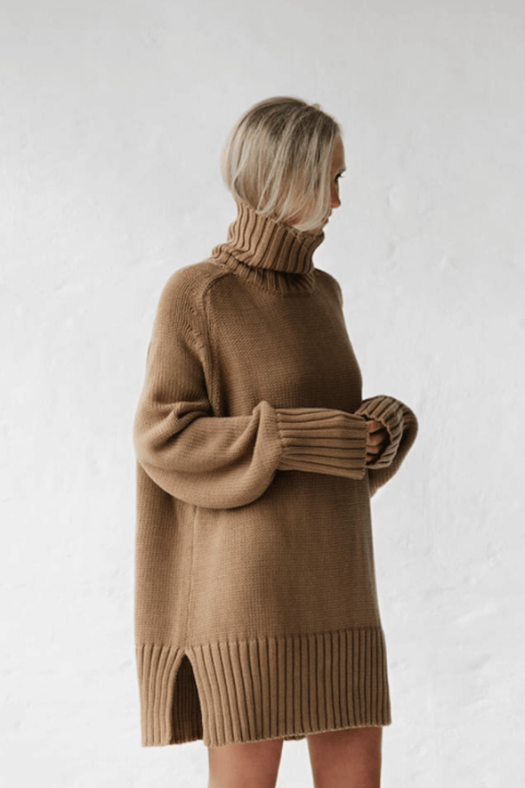 Turtleneck Sweater - Beige