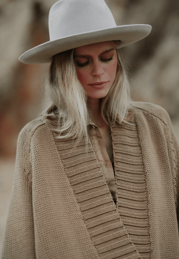 V-Neck Sweater - Beige