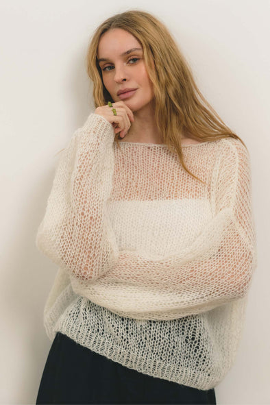 Kateryna Mohair Sweater - Ivory