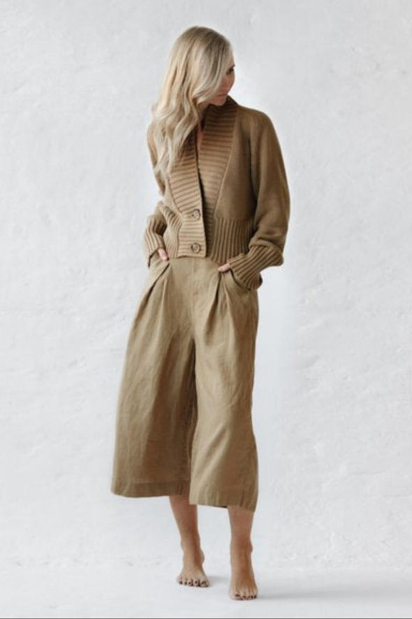 Cardigan Sweater - Beige