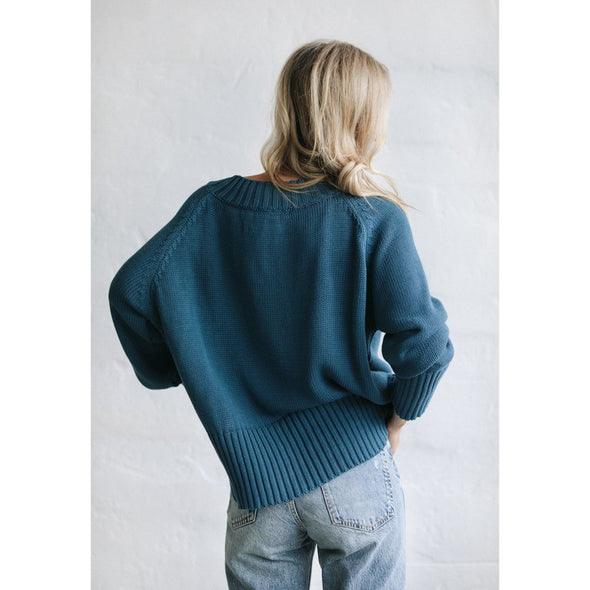 Boatneck Sweater - Blue