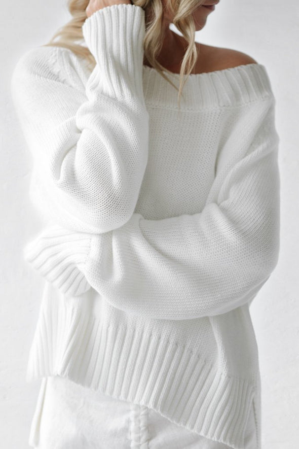 Boatneck Sweater - Ivory
