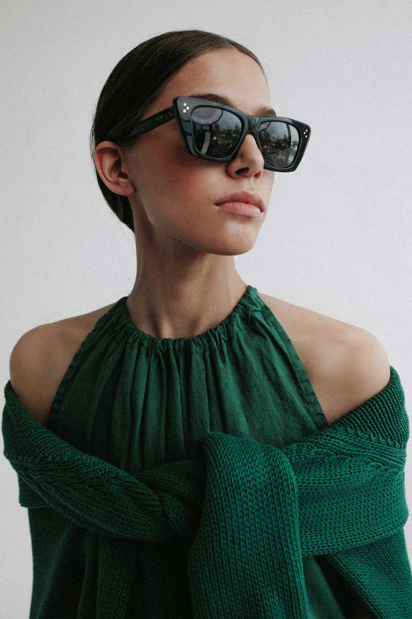 Izumi Linen Dress - Green