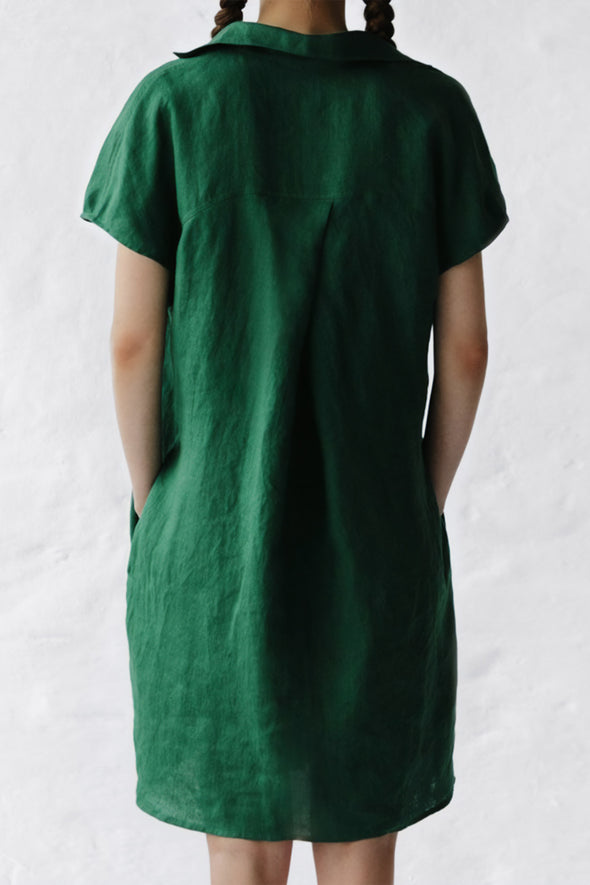 Jovi Linen Dress - Green