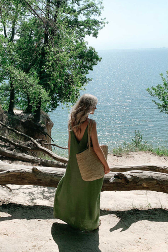 Nanami Maxi Dress - Olive