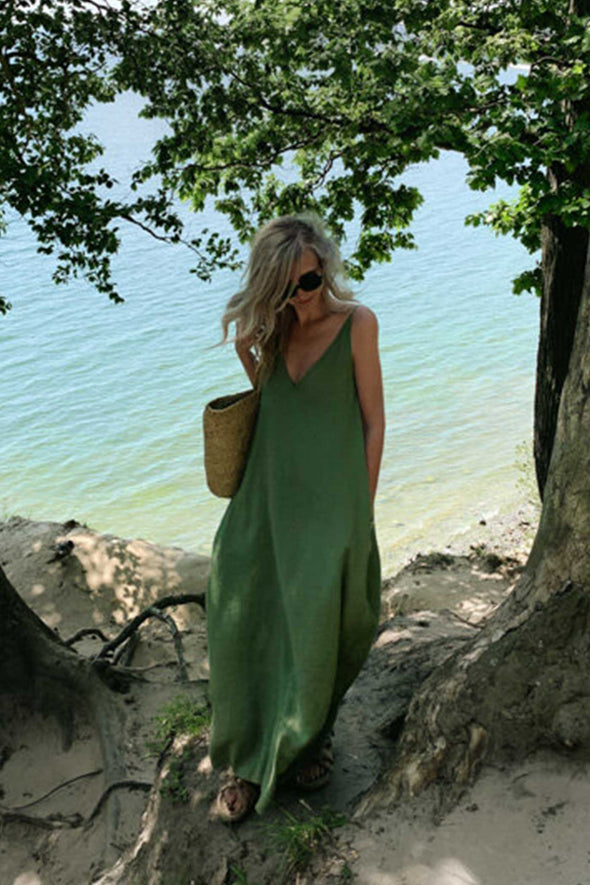 Nanami Maxi Dress - Olive