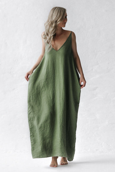 Nanami Maxi Dress - Olive