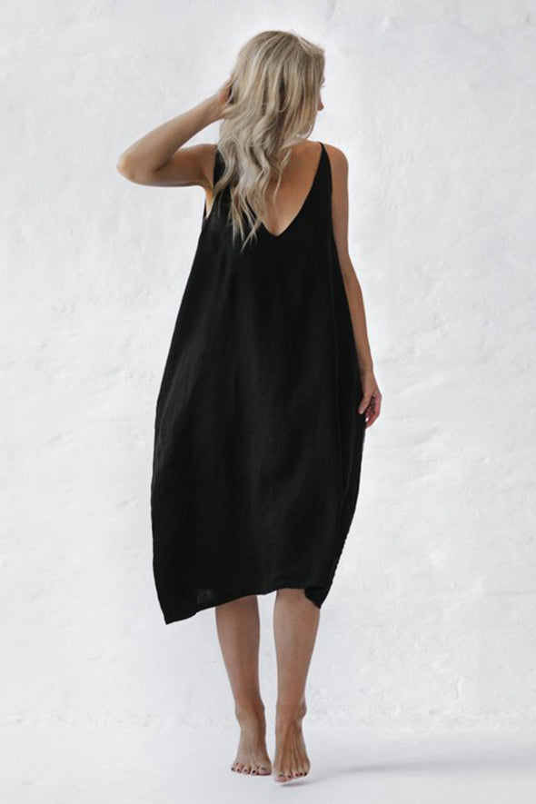 Nanami Midi Dress - Black