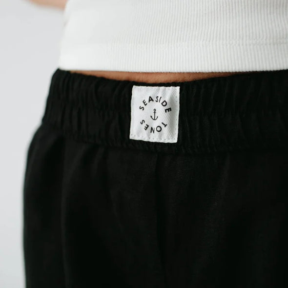 Millo Linen Pants - Black