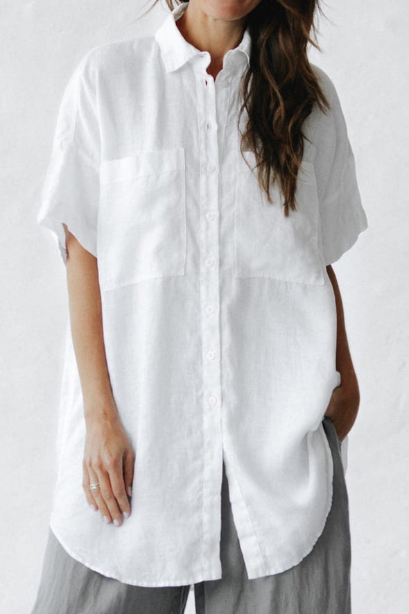 Nata Linen Shirt - Ivory