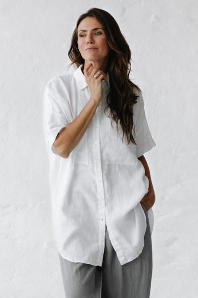 Nata Linen Shirt - Ivory