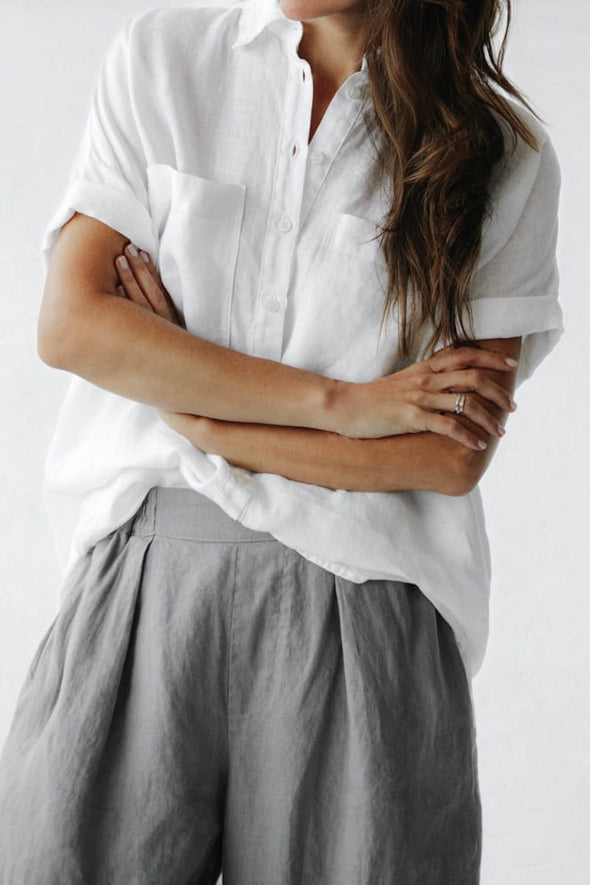Nata Linen Shirt - Ivory