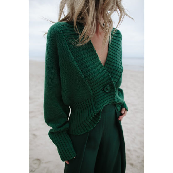 Cardigan Sweater - Green