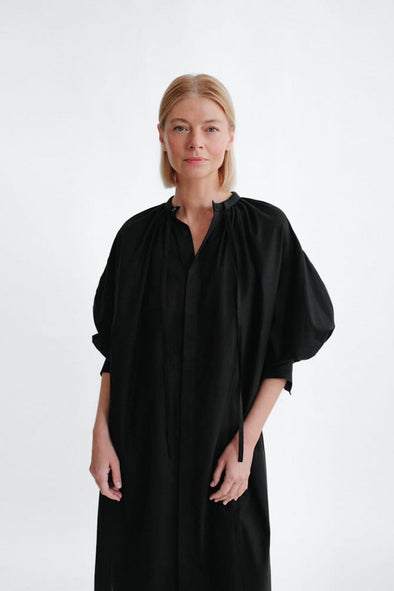 Westa Cotton Dress - Black