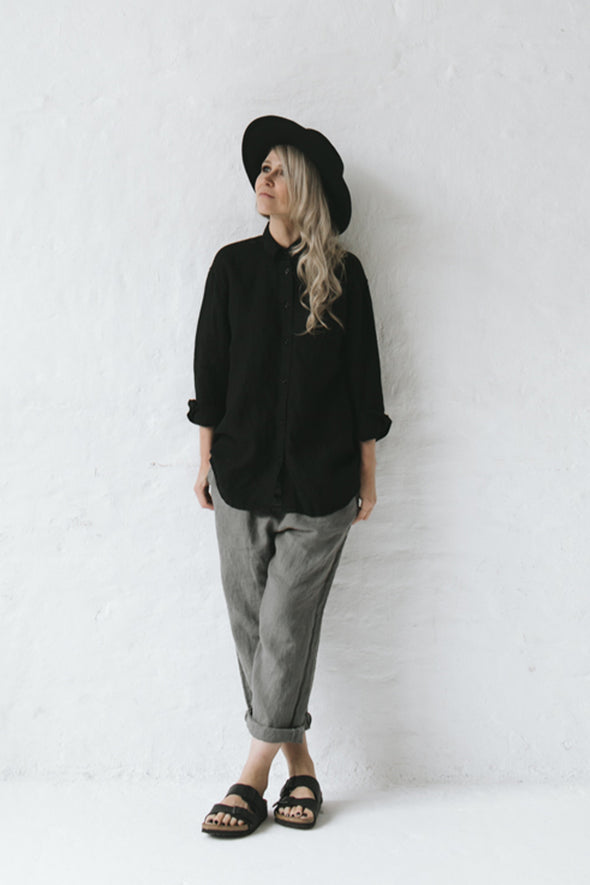 Linen Shirt - Black