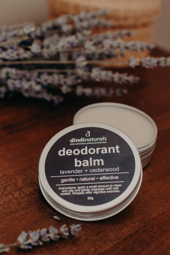 Lavender and cedarwood deodorant balm