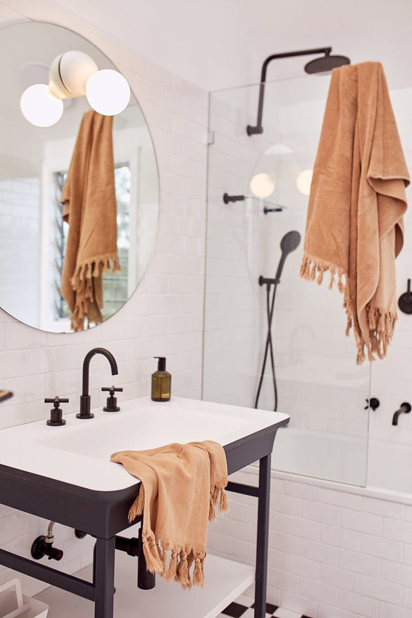 Vintage Wash 100% Cotton Bathroom Collection | Nutmeg | Towel