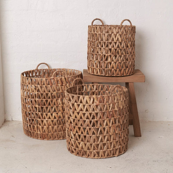 Ellya Natural Waterhyancinth Baskets