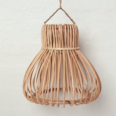 Handwoven Rattan Bell Light Shade
