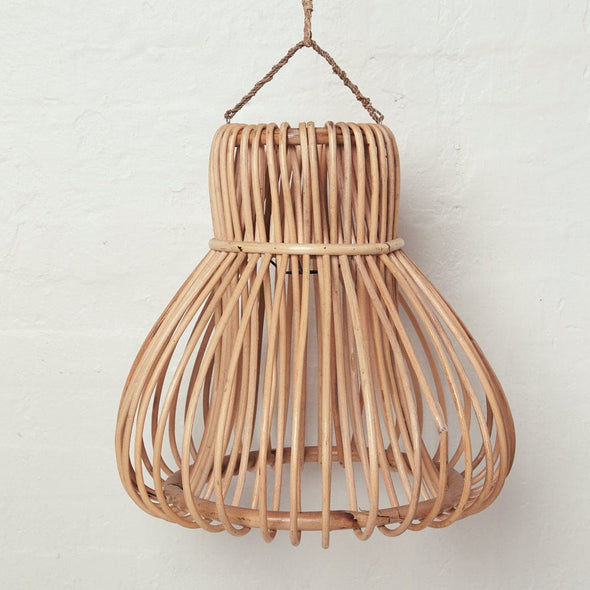 Handwoven Rattan Bell Light Shade