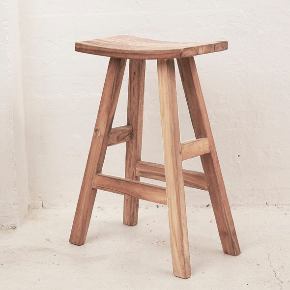 Sena Rustic Finish Bar Stool