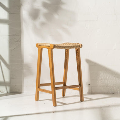 Khairi Woven Outdoor Barstool