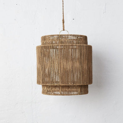 Joni Banded Jute Light Shade