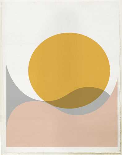 Moonrise, Blush. Mid Print