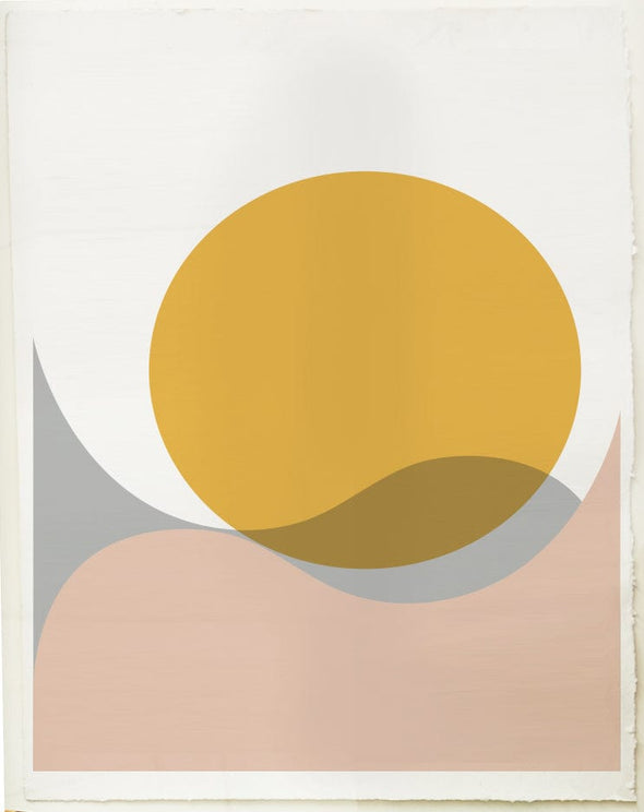 Moonrise, Blush. Mid Print