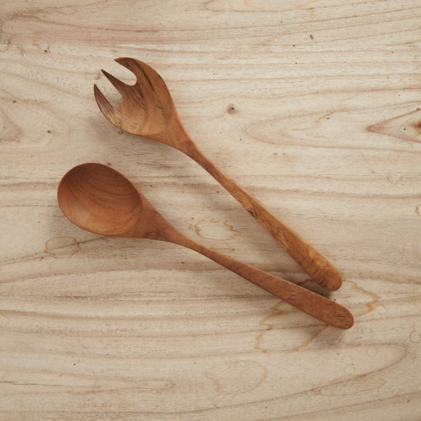 Zahra Teak Salad Servers