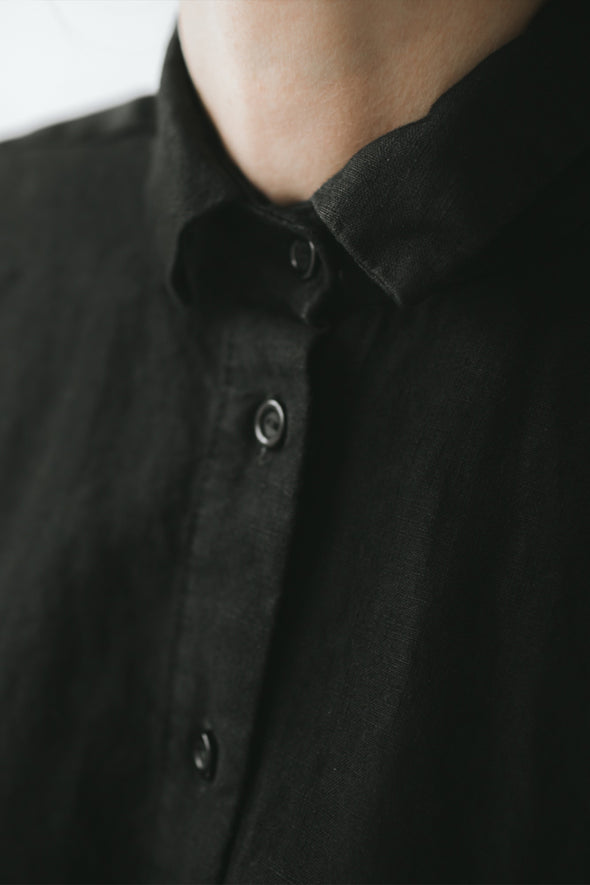 Linen Shirt - Black